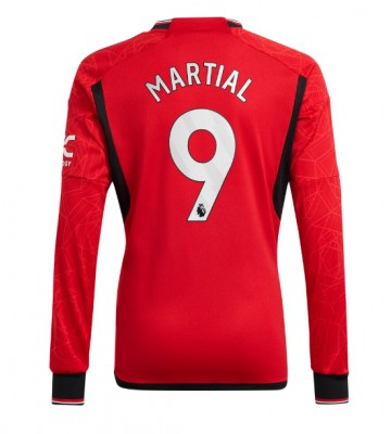 Maillot de foot Manchester United Anthony Martial #9 Domicile 2023-24 Manche Longue